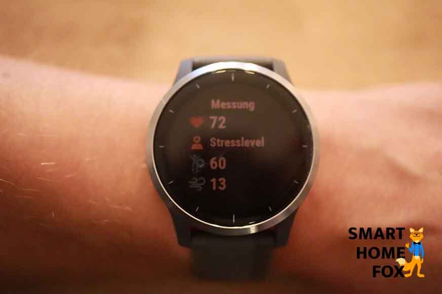 Меню на спортивных часах Garmin vivoactive 4.